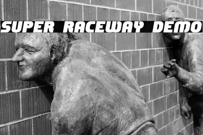Super Raceway Demo フォント examples