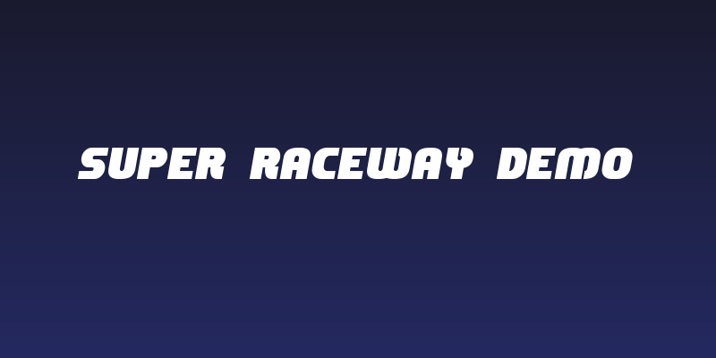 Super Raceway Demo Social Header