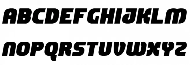 Super Raceway Demo フォント 小文字