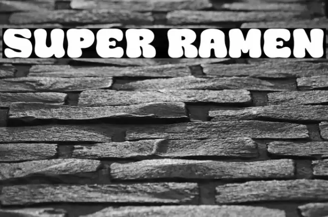 Super Ramen Font examples