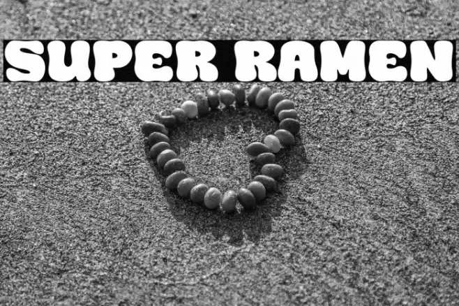 Super Ramen Font examples