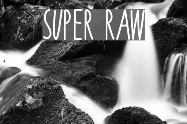 Super Raw Font examples
