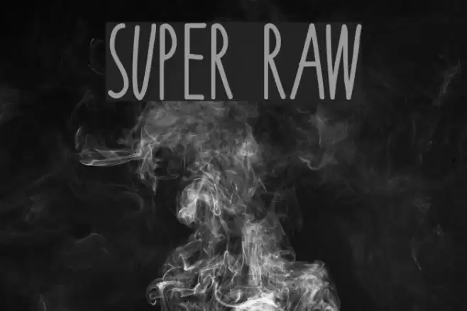 Super Raw Font examples