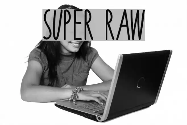 Super Raw Font examples