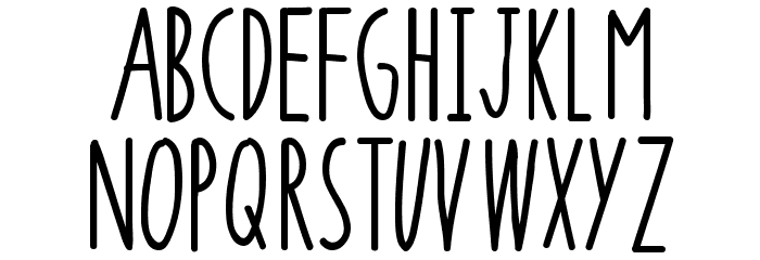 Super Raw Font LOWERCASE