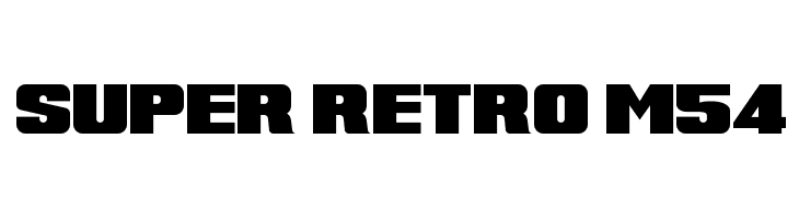 Super Retro M54  font caratteri gratis