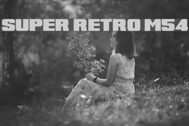 Super Retro M54 Font examples