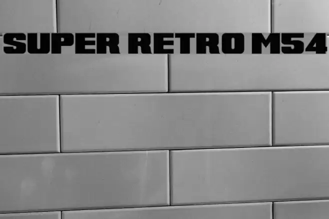 Super Retro M54 Font examples