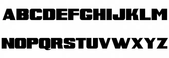 Super Retro M54 Font LOWERCASE