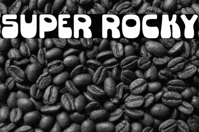Super Rocky Font examples