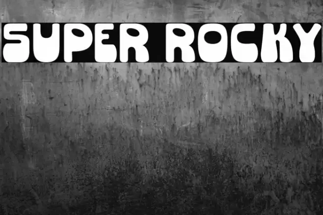 Super Rocky Font examples