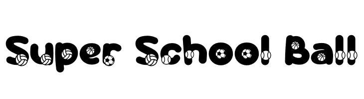 Super School Ball  les polices de caractères gratuit tlcharger