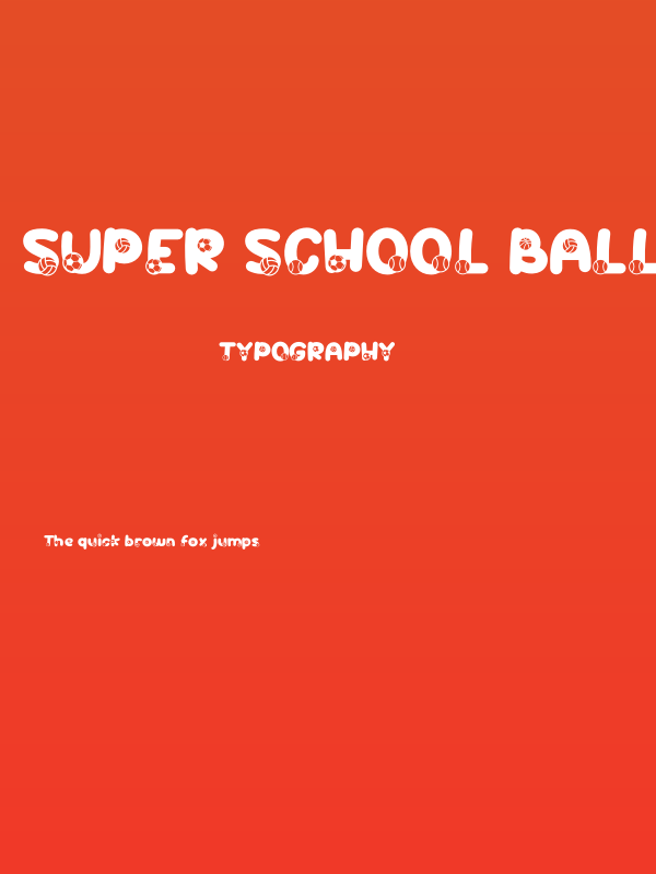 Super School Ball Poster