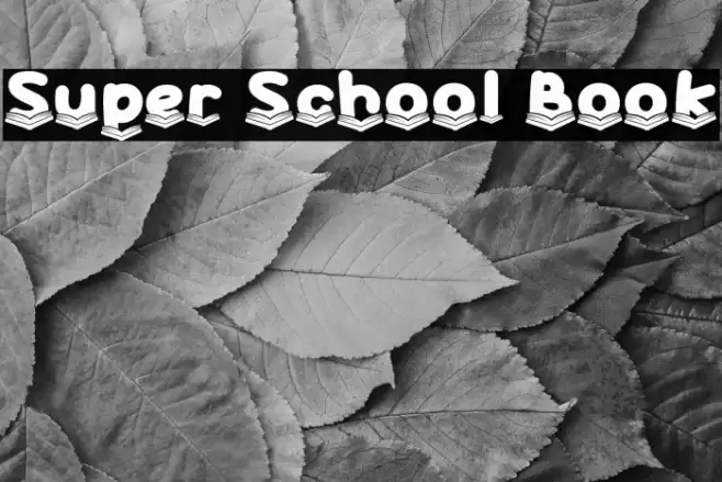 Super School Book Schriftart examples