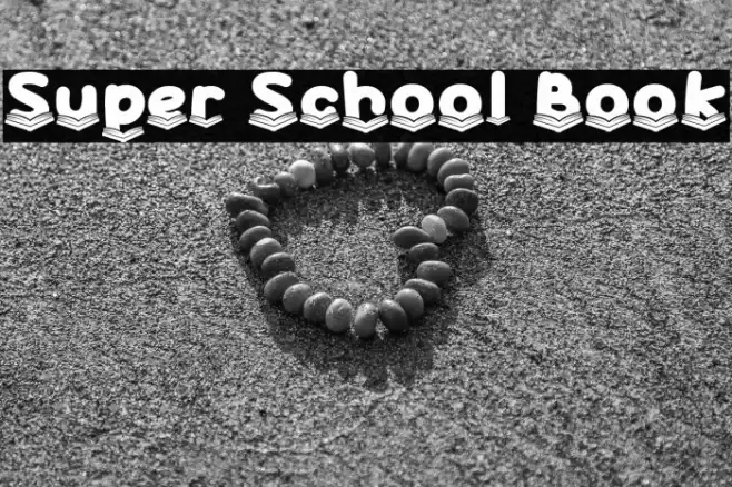 Super School Book Schriftart examples