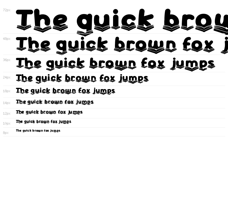 Super School Book Waterfall