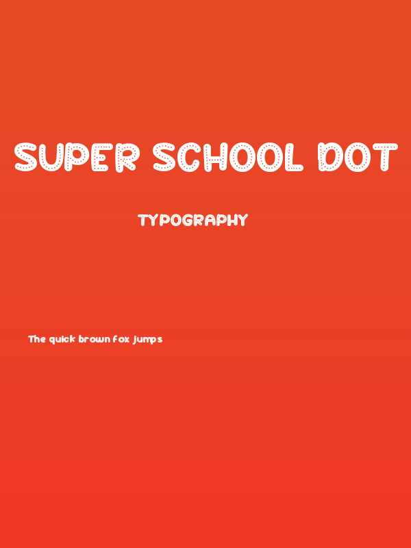 Super School Dot Poster