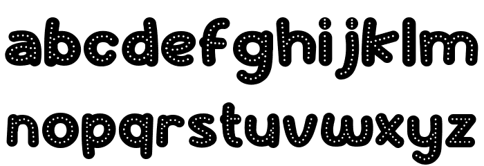 Super School Dot Font LOWERCASE