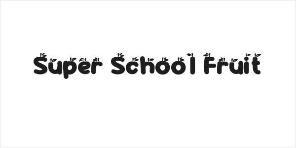 Super School Fruit Logo