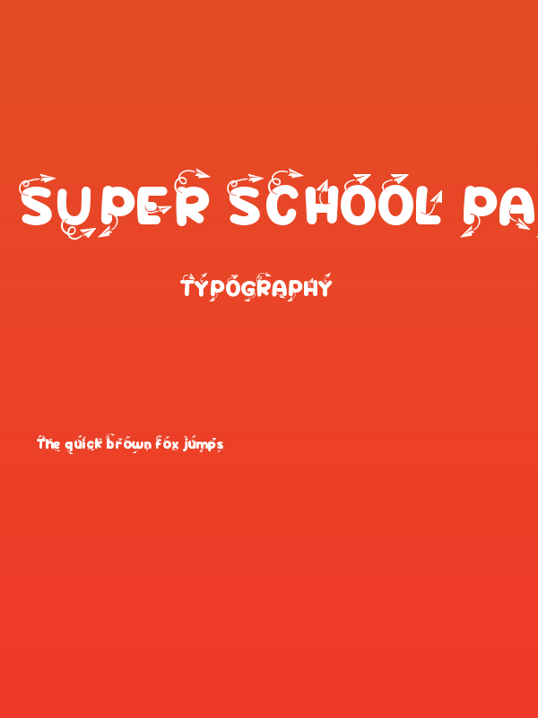 Super School Paper Plane Poster