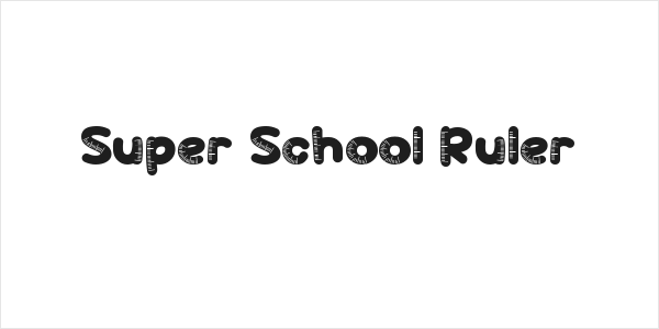 Super School Ruler Logo