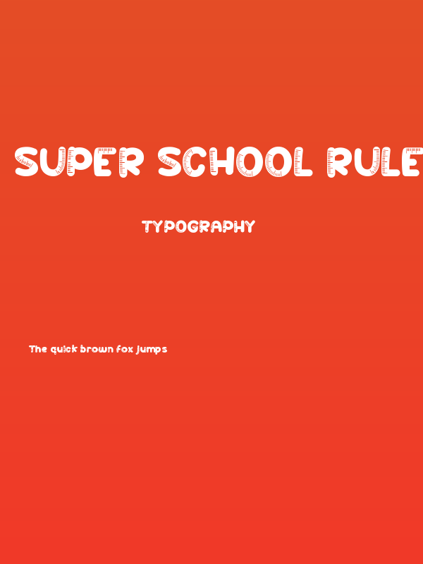 Super School Ruler Poster