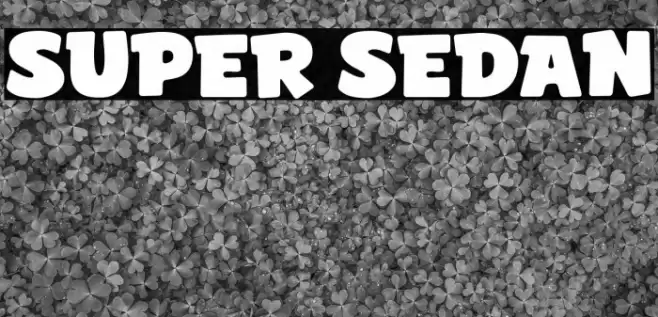 Super Sedan Font examples