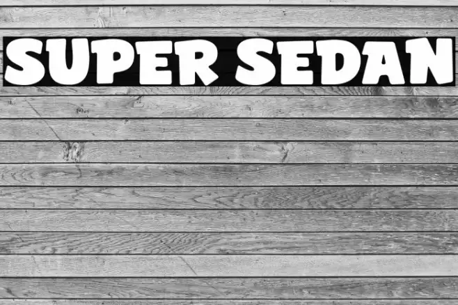 Super Sedan Font examples