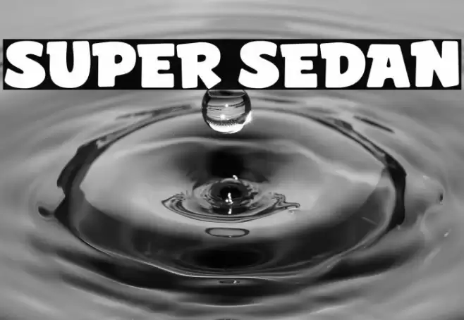 Super Sedan Font examples