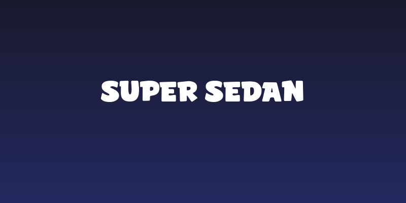 Super Sedan Social Header