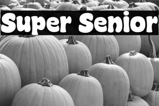 Super Senior Font examples