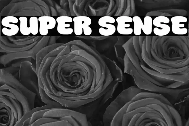 Super Sense フォント examples