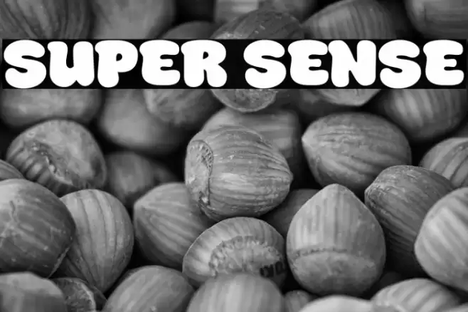 Super Sense フォント examples