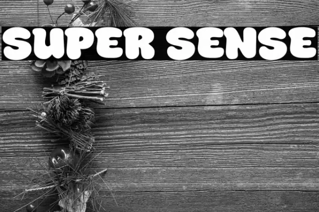 Super Sense フォント examples