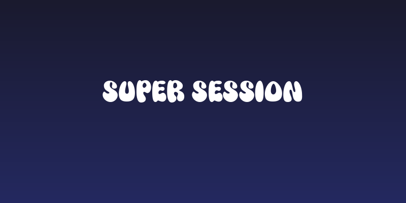 Super Session Social Header