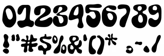 Super Shake Font Alte caractere