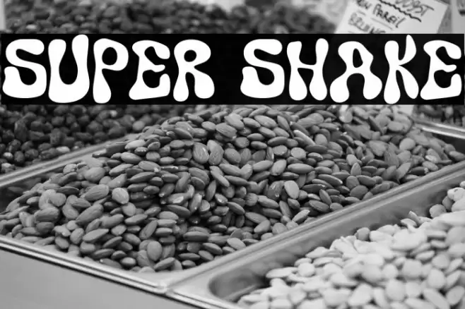 Super Shake Font examples