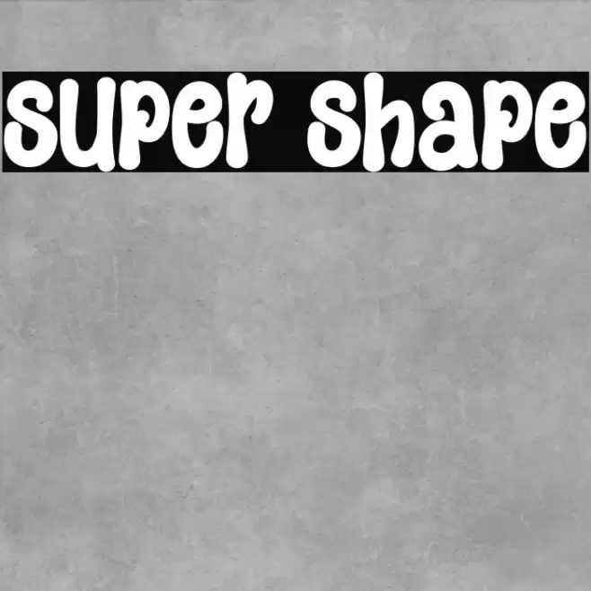 Super Shape Font examples
