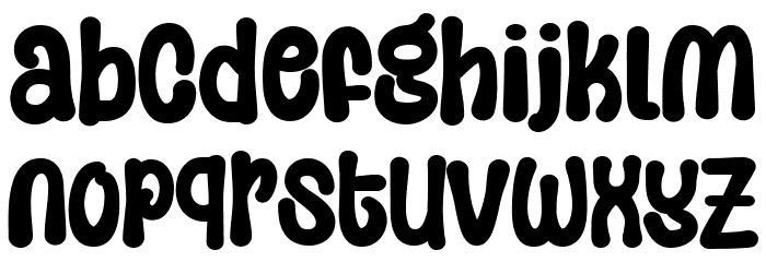 Super Shape Font LOWERCASE