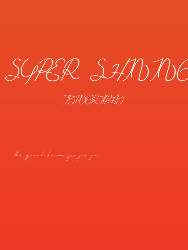 Super Shining Demo Poster