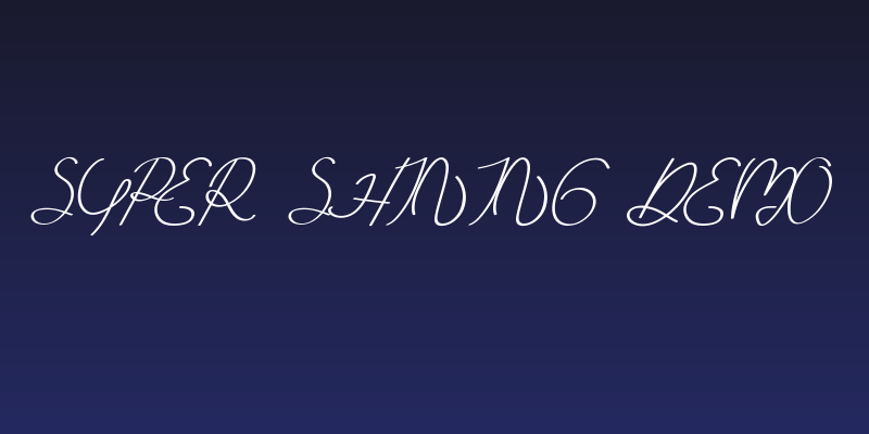 Super Shining Demo Social Header