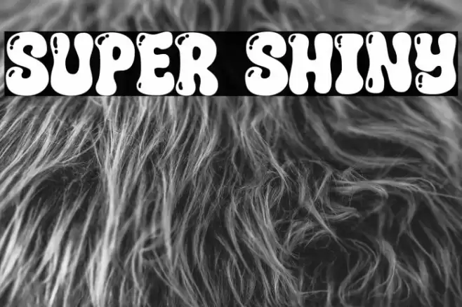 Super Shiny Font examples
