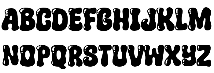 Super Shiny Font LOWERCASE