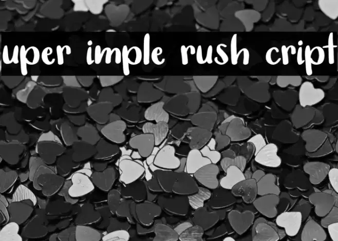 Super Simple Brush Script Font examples
