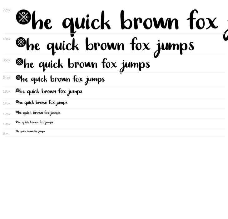 Super Simple Brush Script Waterfall