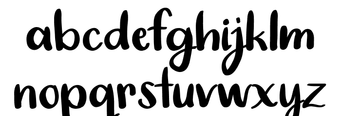 Super Simple Brush Script Шрифта строчной