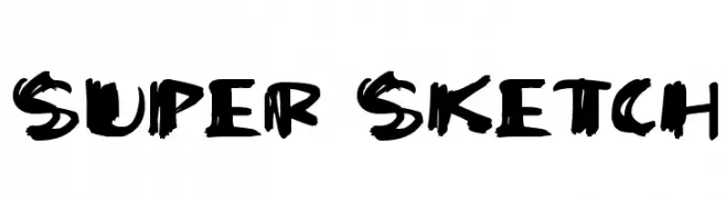 Super Sketch  Frei Schriftart Herunterladen
