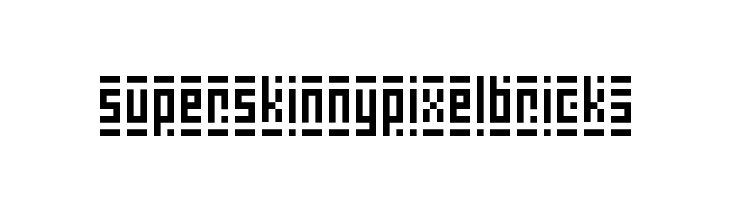 Super Skinny Pixel Bricks Font