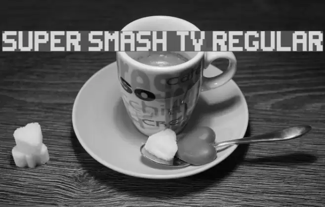 Super Smash TV Regular Font examples