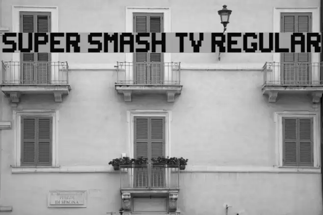 Super Smash TV Regular Font examples